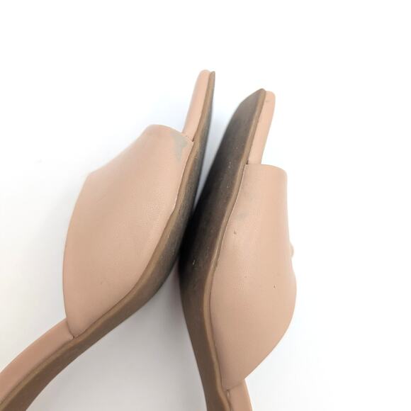 Open Edit Jaydin Block Heel Sandals Women's Open Toe Beige Size US6M EU36.5 - Picture 6 of 12